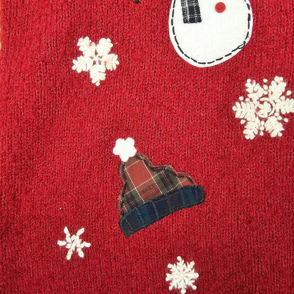 WOMANS CROFT AND BARROW WINTER SNOWMAN CARDIGAN - Picture 5 of 12